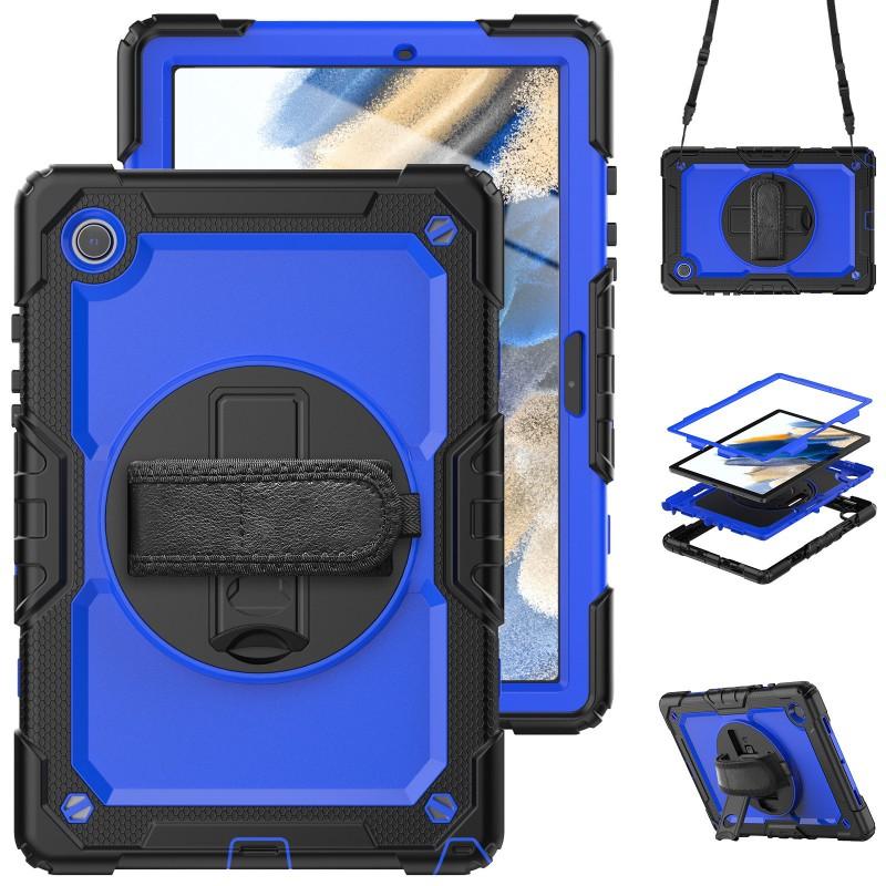 Rotating Stand Case With Wrist Strap IPad Air 11 Inch A16 Shockproof Silicone Cover Kickstand Anti-Slip Scratch