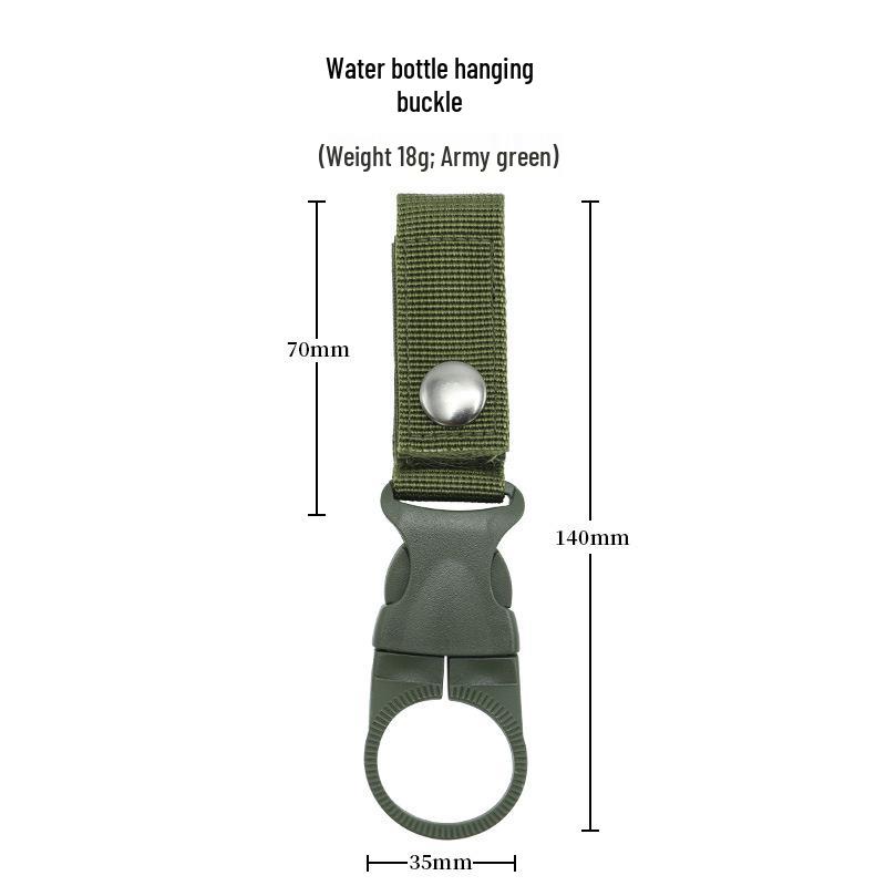 Tactical Nylon Water Bottle Hanging Carabiner Clip