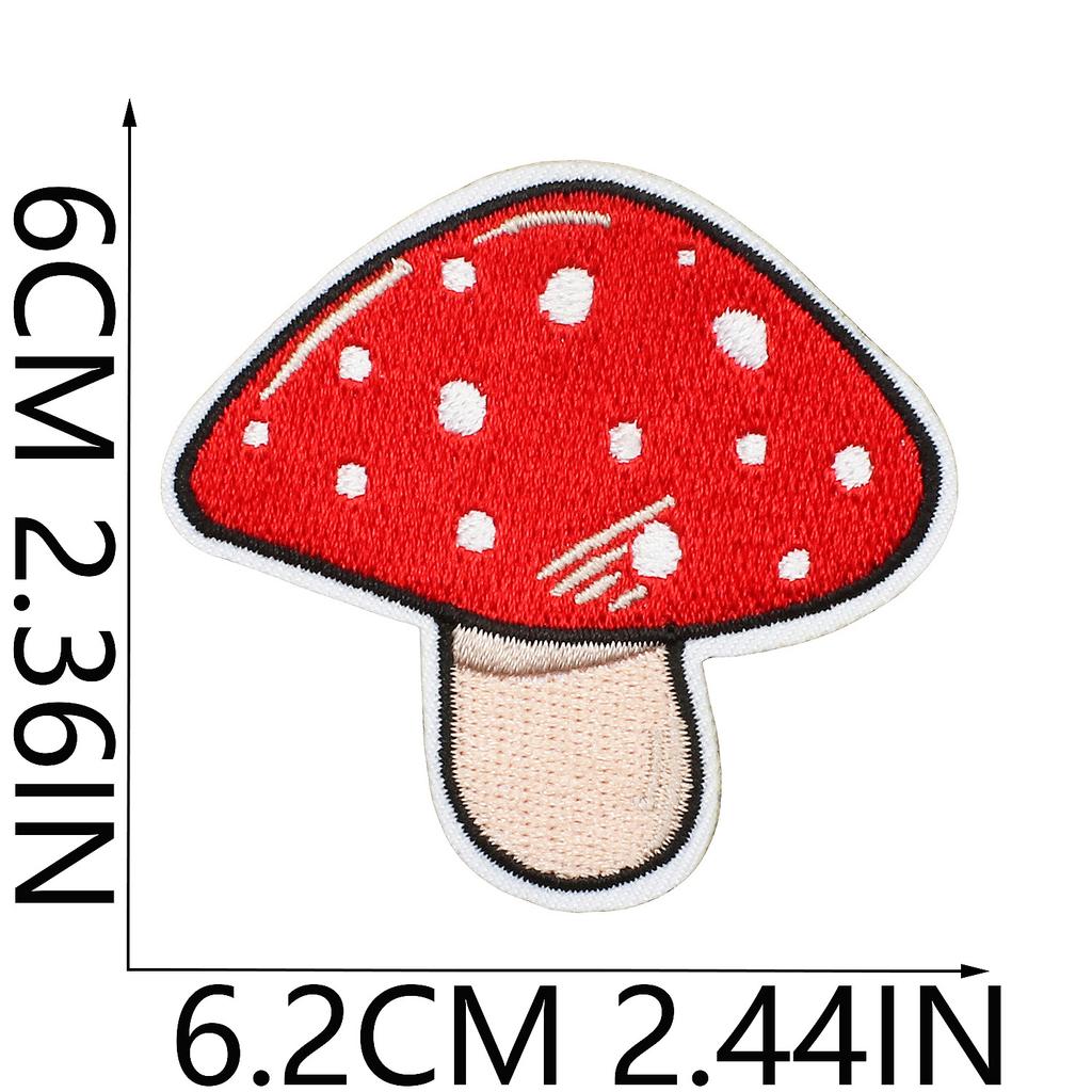 Star Watermelon Embroidery Cloth Sticker Football Patch Sticker Clothes Decoration Basketball Mushroom Shrimp Computer Embroidery Chapter Sticker