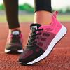 Fashion Women's Sneakers Breathable New Trainers Flat Woman Vulcanize Shoes Mesh Fabric Lace Up Female Footwear Women Shoes