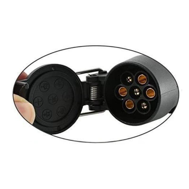 Trailer Light Converter Car Accessories 4 Way Flat To EU 7 Way Round Connector Adapter Light Splitter US