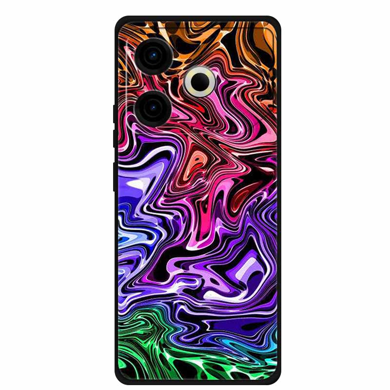Phone Case For Tecno Pova6 Neo TPU Back Coque for Pova 6 Neo Marble Colour Soft Cover Protective Funda Luxury Silicone Shell