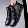 Herrskor Hög Kvalitet Äkta Läder Herr Ankelstövlar Mode Svart Krokodilmönster Herrstövlar Nyaste Designers Lyxiga Skor
