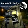 Mini Portable COB LED Flashlight Rechargeable Powerful Work Light with Clip Magnet Waterproof EDC Camping Walking Pocket Lamp