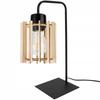 NIGHT TABLE LAMP, WOODEN LAMPSHADE, LED