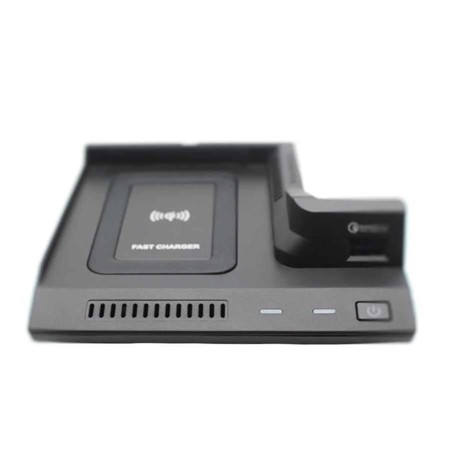 10W Wireless Charger Plate Phone Charging Pad For Mercedes-Benz C GLC 2015-2020