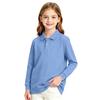 Girls Long Sleeve School Uniform Top Casual Dressy T-Shirt for