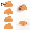 Kids Bedroom Furniture Handles Cloud Shaped Wooden Knobs for Cabinets & Drawers Wood Cabinet Nursery Room Hardware with Screws Nordic Style