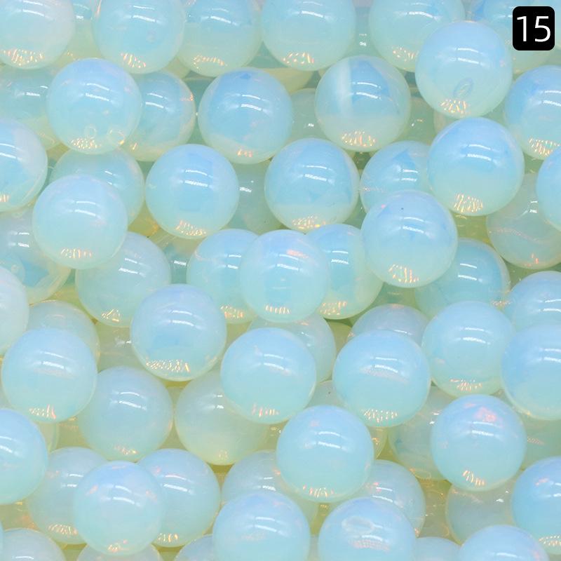 Perline Rotonde in Cristallo di Agata Senza Foro da 10mm - Materiale Semi-Prezioso per Gioielli Fai da Te