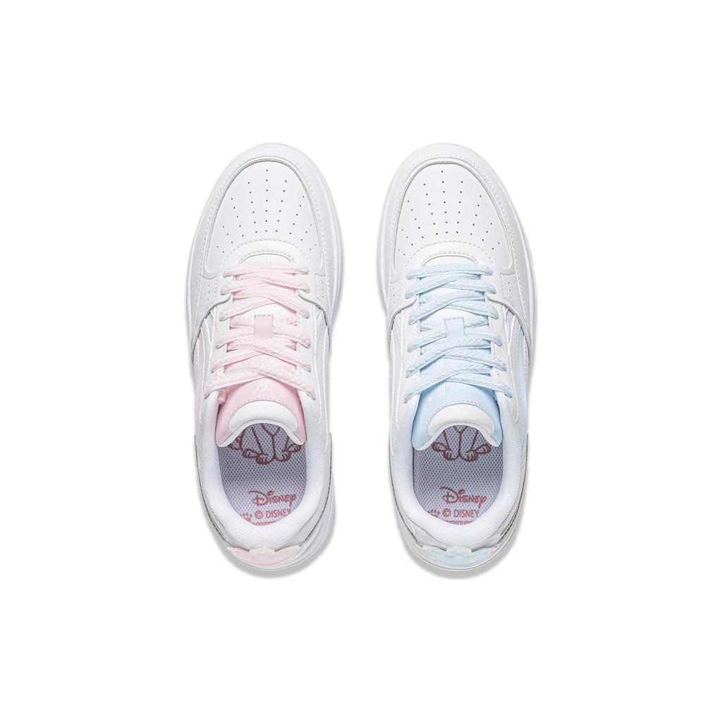 Disney X Li Ning Marie Cat Fashion Versatile Sneakers Women Sneakers White Pink Blue AGCT382-7