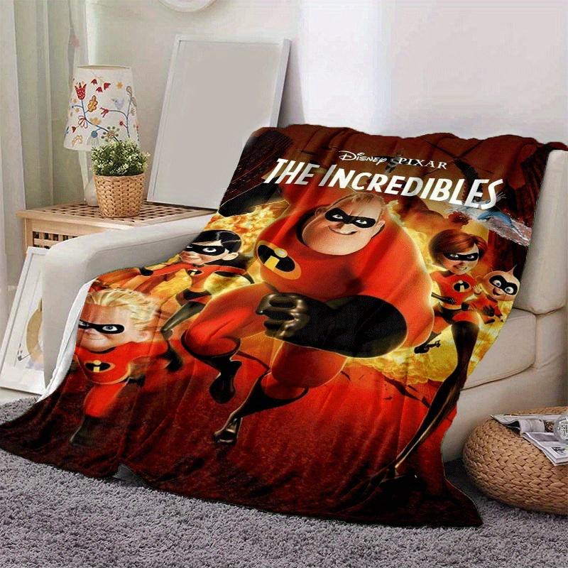1pc The Incredibles Printing Blanket - Soft, All-Season Throw for Office Blanket, | Personalized Gift with Adorable Cartoon Design