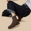 Fashion Britain Retro Square Toe Ankle Boots Luxury Fashion Chelsea Boots New Low Heels Platform Women Shoes Botas De Mujer
