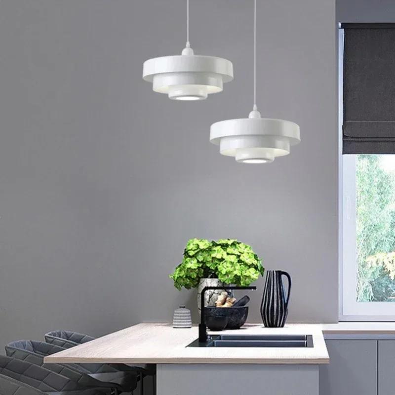 Minmalist Colorful Metal Pendant Chandelier Light Yellow Pink Orange Dining Room Bar Foyer Bedroom Hanging Pendant Lamp E27 Bulb