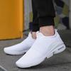 Men Casual Shoes Sneakers Fashion Loafers Comfortable Mesh Mens Shoes Footwear Lightweight Walking Shoes White Size 46