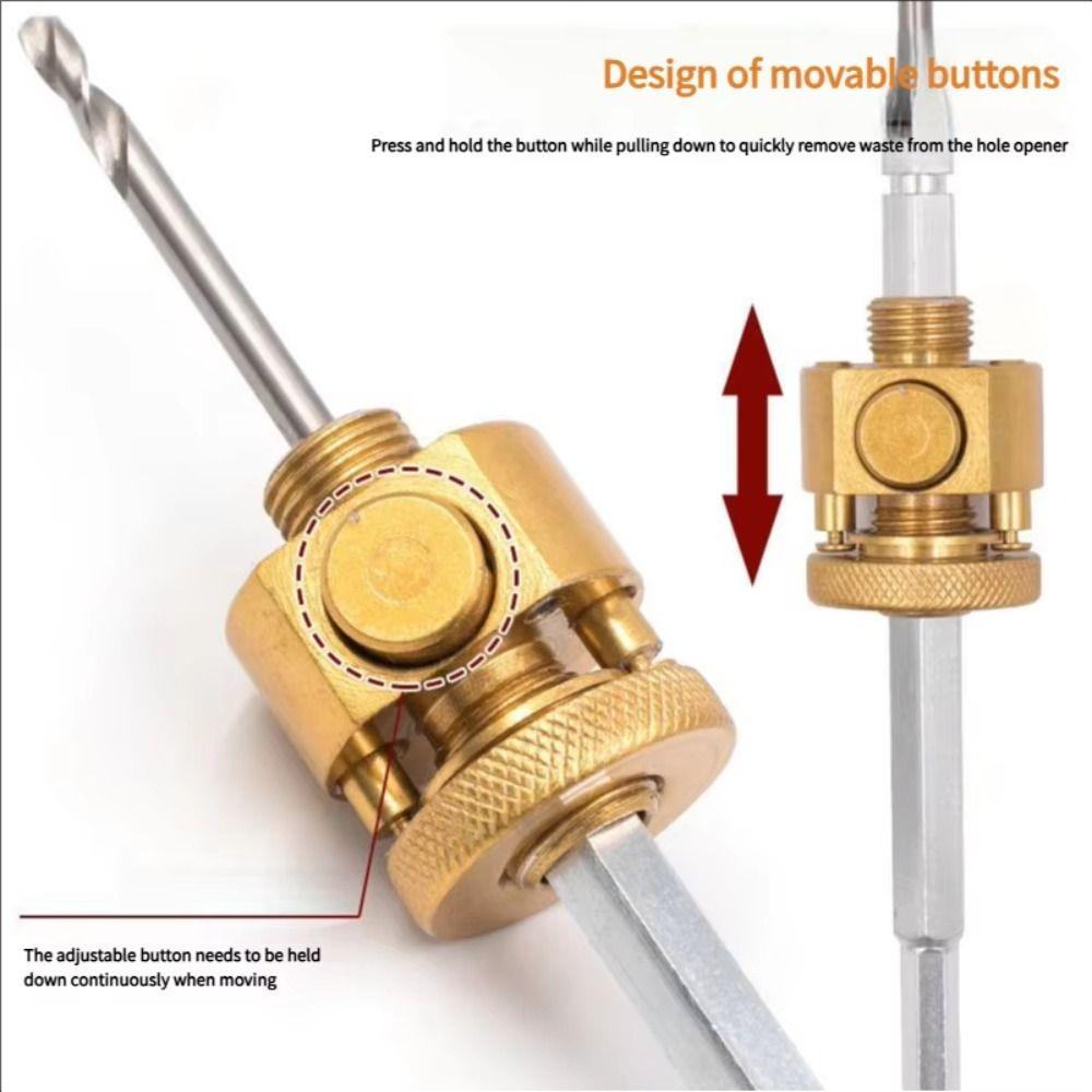 Hexagon Shank Quick-Release Hole Opener Bi-Metal Bi-Metal Hole Saw  Woodworking