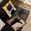 Cute Black Cat Pillow Case Square Pillow Bedroom Sofa Leisure Comfort Cushion Car Living Room Home Decoration 40X40