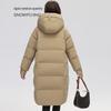 SNOWFLYING Women's Thickened Long Hooded Duck Down Parka