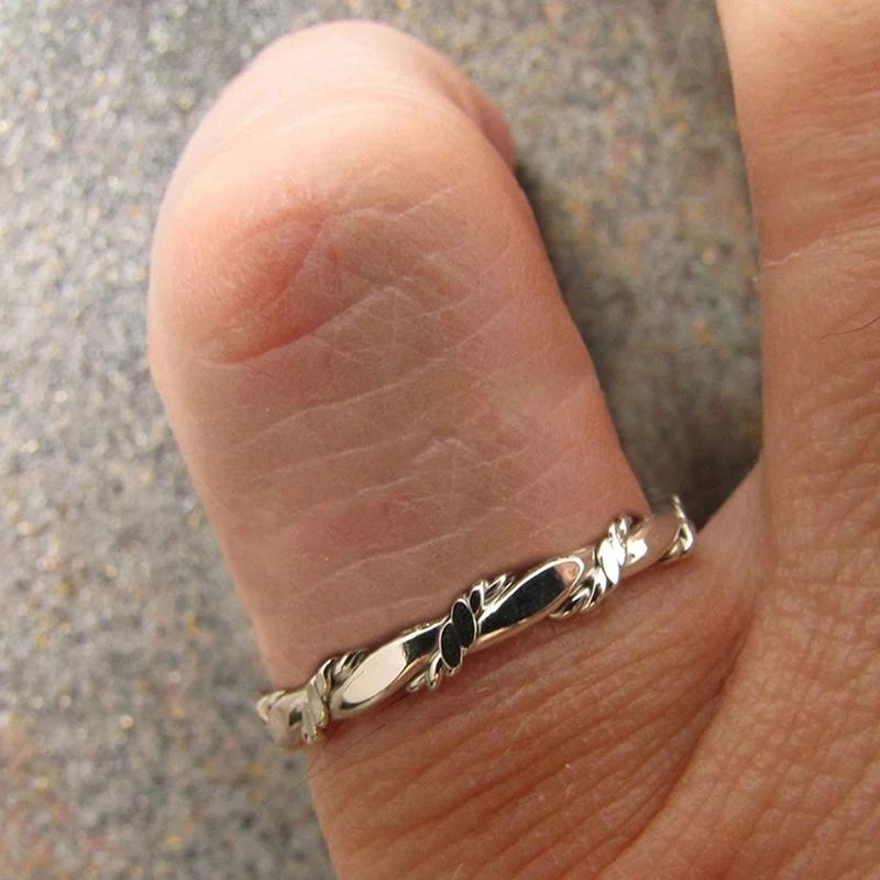 Xiaomi Huitan Metal Silver Color Twist Design Finger Ring for Women Daily Wear Fashionable Versatile Female Rings Statement Jewelry