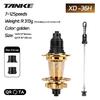 TANKE 120 Click MTB Hub 6 Bearing 32 36 Holes Mountain Bike Front Rear QR Thru-axle Exchange Bicycle Disc Brake Hubs HG MS TH390