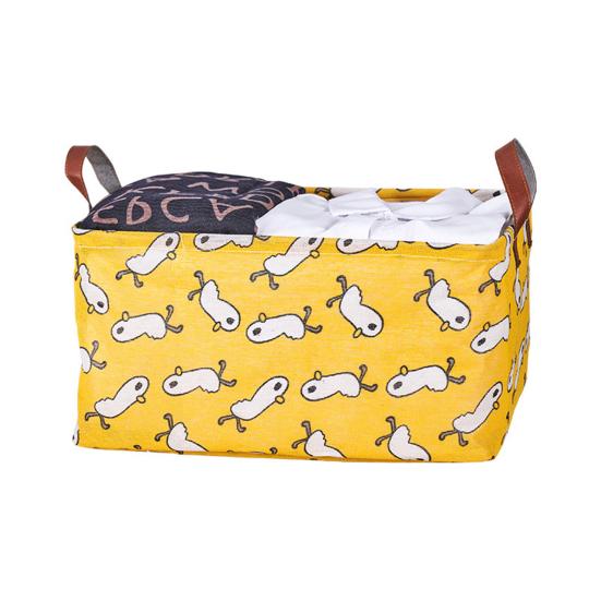 Clothes Laundry Basket Storage Box with Reinforced Handle Large Capacity Toys Storage