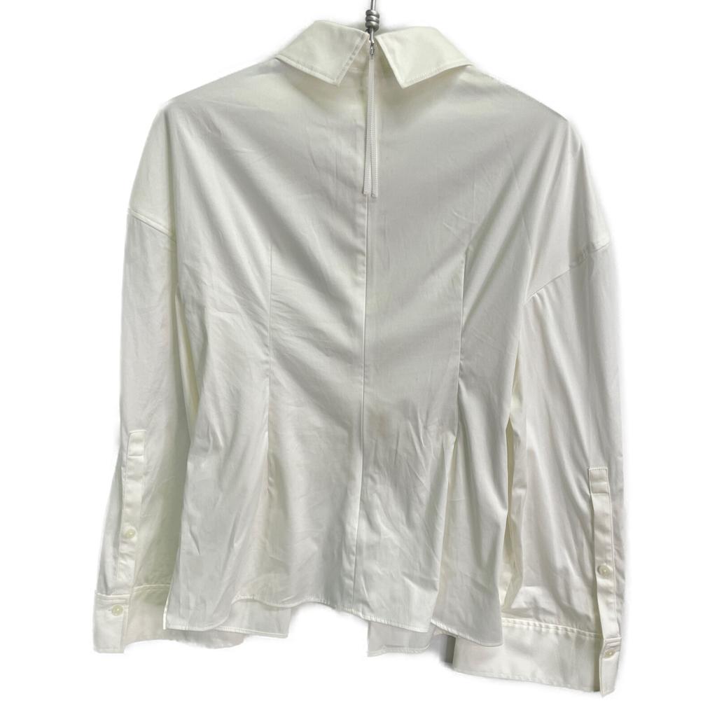 ADEAM 43324 White LeWitt Shirt Gathered Long Sleeve Shirt Tops 2 whiteUsed