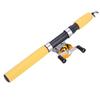 Deukio Portable Winter Ice Fishing Reel Wheel with Wire Outdoor Casting Tackle (Golden)
