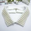 Vintage Style Beaded Choker Necklace Fake Collar Removable Fabric Decoration Detachable Shirt Accessory Fashion Jewelry