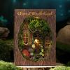 Casă de păpuși în miniatură din lemn, ansamblu puzzle 3D, jucării de construcție, model artizanat cu cadou Woo E1I8