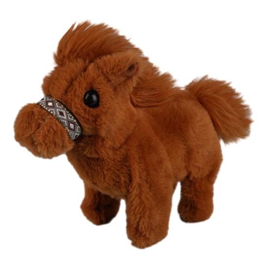 

Simulation Plush Horse Toy with Sound Electric Walking Interactive Horse Plushie Toddlers Boys Girls Educational Stuffed Animal Toy