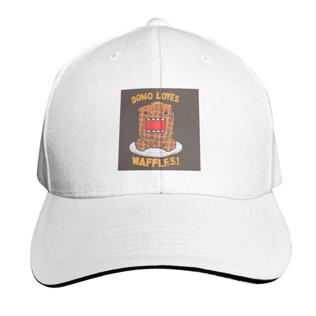 Domo Kun Loves Waffles Cap Fashion Casual Baseball Caps Adjustable Hat Hip Hop Summer Unisex Baseball Hats
