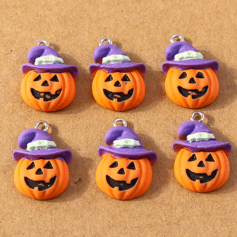 10Pcs/Lot 21*17mm Cute Pumpkin Charms Pendants for Jewelry Making Necklace Earrings DIY Accessories Supplies