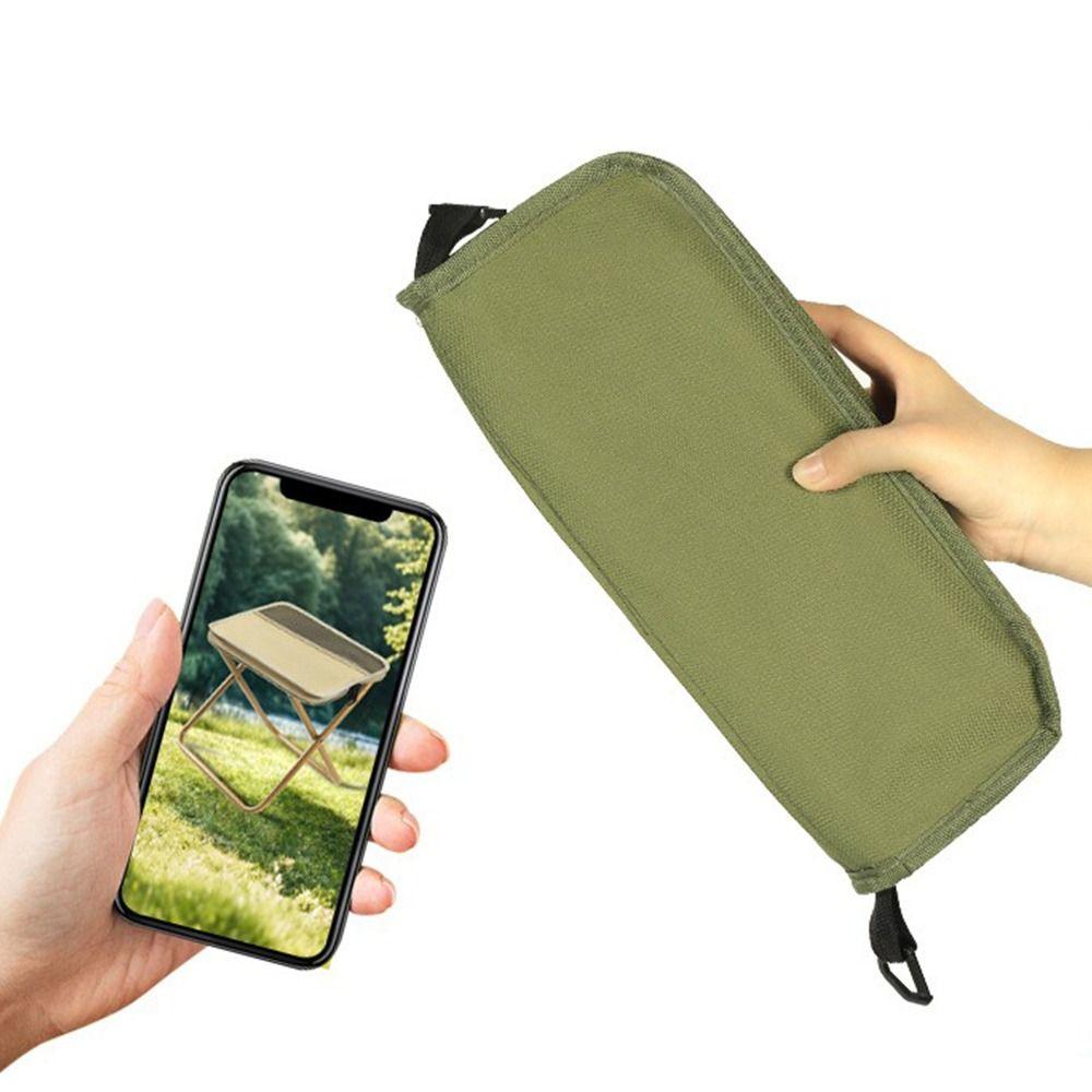Wear-resistant Folding Backpack Stool Sturdy Pencil Case Stool Sports Folding Chair  Hiking