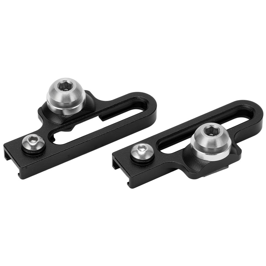 2Pcs Bike C Clamp Brake Pad Aluminum Alloy Extension C Caliper Adapter Brakes for Road BicyclesBlack
