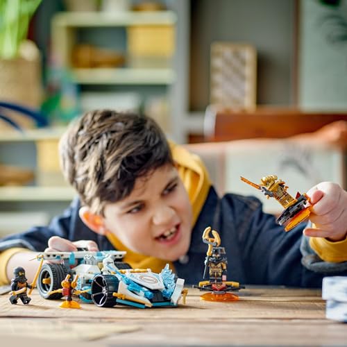 LEGO Ninjago Zane's Dragon Power Racer Toy, Perfect as a Birthday or Christmas Gift for Boys and Girls Ages 7, 8, and 9, Elementary School Students, B