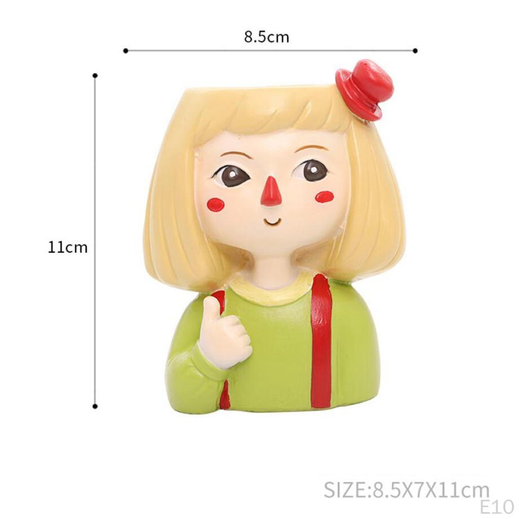 Head Pot er indoor and outdoor Resin er, Cute s Flower Pot, No