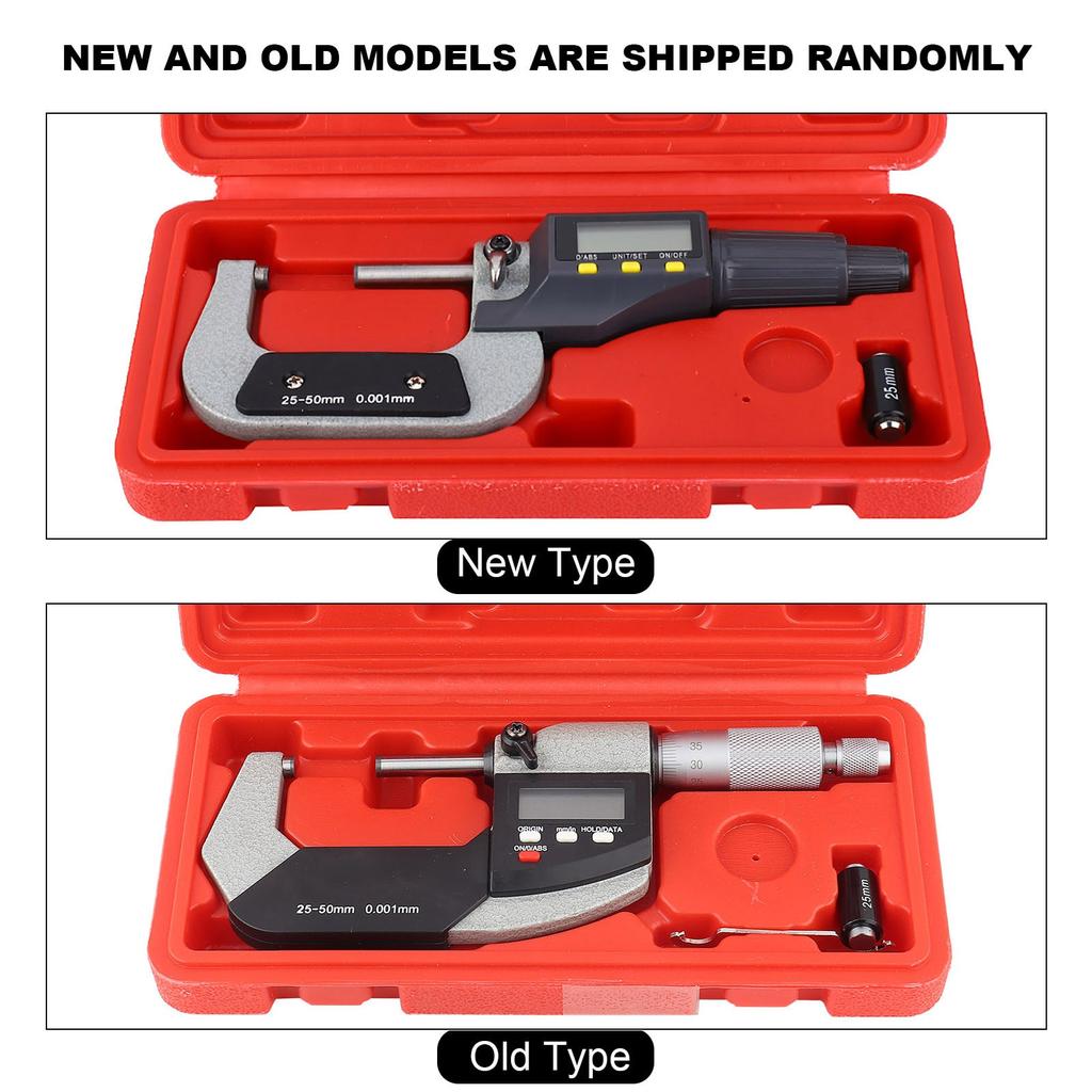 0.001mm Digital Electronic Micrometer Outside Micrometer Caliper Gauge Digital Micrometer Micrometer Caliper Outside Micrometer