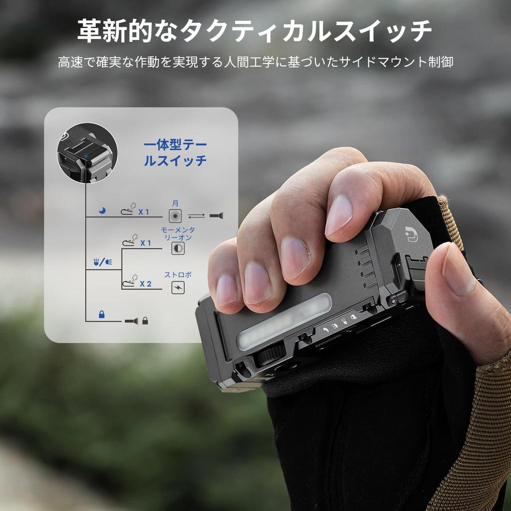 WUBEN X4 Flashlight: Powerful 1500 Lumen Flashlight, Compact Palm-Sized LED Flashlight with RGB Light, IP65 Waterproof, EDC, Portable Magnetic Tactica
