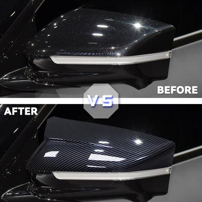 For KIA EV6 2025-2025 Models Car Door Side Mirror Decorative Covers 1 Pair ABS Black Easy To Install
