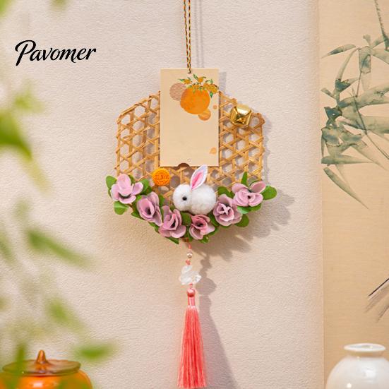 Nature Bamboo Weaving Ornaments Chinese New Year DIY Woven Lantern Making Kit for Kids Parent Child Activity Supplies Adults, Traditional Decorative