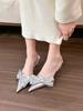 Fashion New Street Style Butterfly-knot Pumps Sexy Pointed Toe Thin Heels Woman Shoes Elegant Slingbacks Sandalias Mujer High Heel Shoes