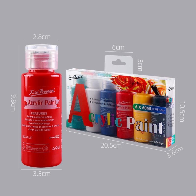 Macaron Pearl Color Waterproof Acrylic Pigment Set Hand-painted Graffiti Texture Painting By Art Students