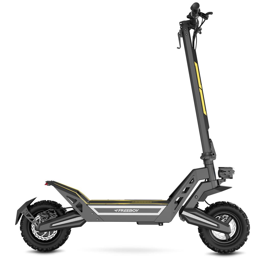 FREEBOY J2MAX Foldable Electric Scooter, 48V 18.2Ah Battery, Full Suspension