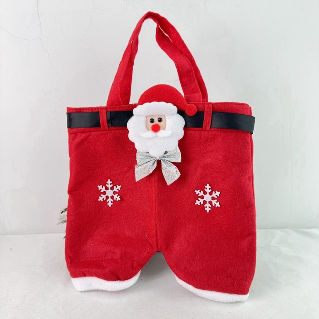 Schleife Dekoration Weihnachtshose Claus Hose Geschenktüte Süßigkeitentüte Geschenktüte Kinder Urlaub Snacktüte Geschenktüte