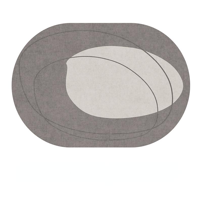 Modern Oval Rugs Room Decoration Teenager Carpets Home Decor Floor Mat Large Area Carpet In Living Room Non-slip Lounge Rug