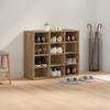 Shoe Cabinet 77.5 X 30 X 67 Cm Engineered Wood Artisan Oak
