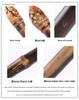 Natural Purple Bamboo Walking Cane for Seniors - Outdoor Mountaineering & Leisure