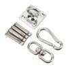 Hammock Hanging Kit Stainless Steel Swing Ceiling Mount Set Swivel Hangers for Yoga Swing Sandbag