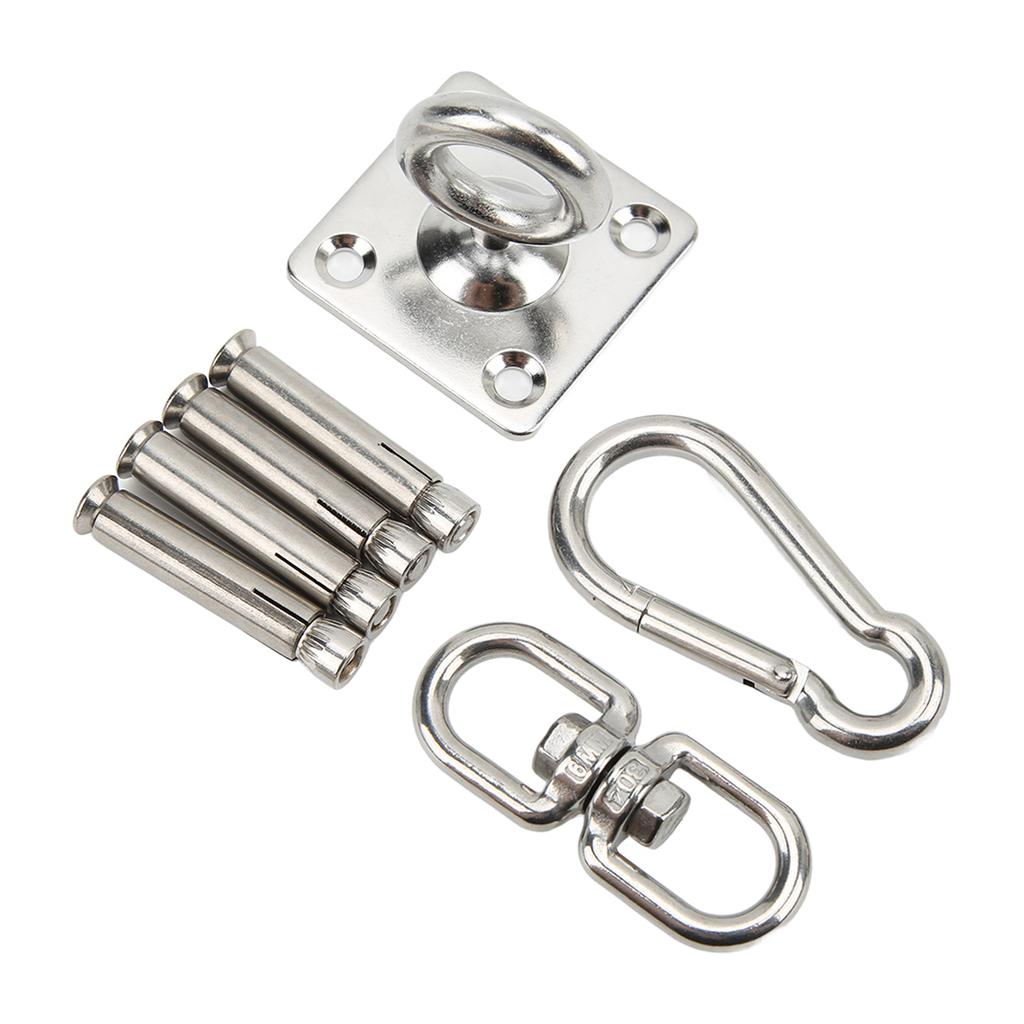 Hammock Hanging Kit Stainless Steel Swing Ceiling Mount Set Swivel Hangers for Yoga Swing Sandbag