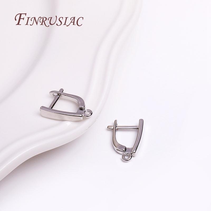Handmade Earring Making Supplies,Brass Metal 18K Real Gold Plated Earwires Earring Fasteners Hooks For DIY Earring Accessories