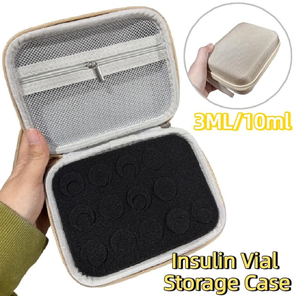 9/10/15/30 Slots Insulin Vial Storage Case 3ML/10ml Essential Oil Case Insulin Organizer  for Home